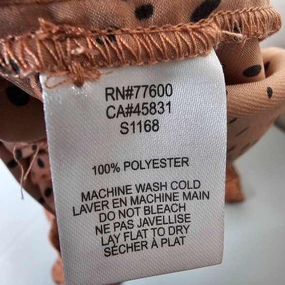 Saltwater Luxe L Pink Animal Print Spotted Jumpsuit Flare Sleeve Wide Leg Boho - Picture 6 of 6